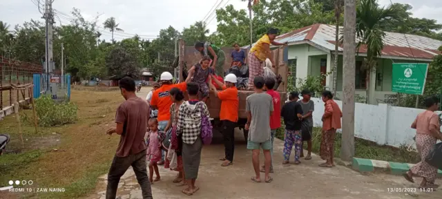မိုခါမုန်တိုင်း၊ ရခိုင်ပြည်နယ်၊ မုန်တိုင်းရှောင်