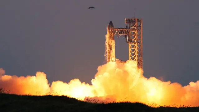 Teksas'tan fırlatıldığı sırada Starship