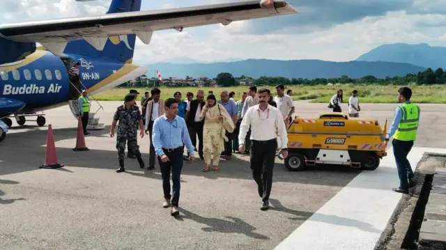 भारतको युवा मामिला तथा खेलकुद राज्यमन्त्री रक्षा निखिल खड्सेसहितको टोली चितवन पनि पुगेको छ 