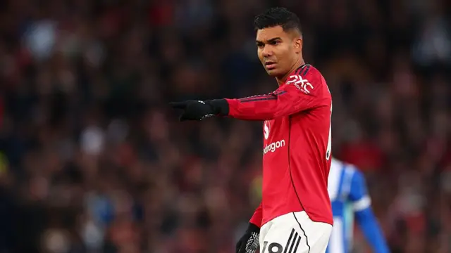 Casemiro in action for Manchester United