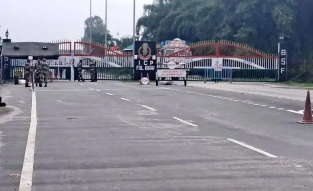 সীমান্তের ভারতীয় অংশে ফুলবাড়ি সীমান্ত চেকপোস্ট