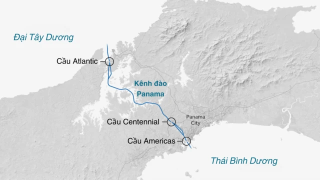 Hiện có ba cây cầu hiện bắc qua kênh đào Panama