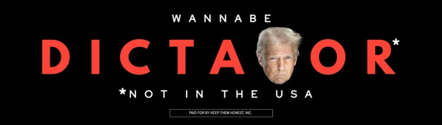 Valla de Trump Dictador