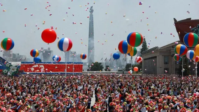 تشریفات پذیرایی از پوتین در پیونگ یانگ