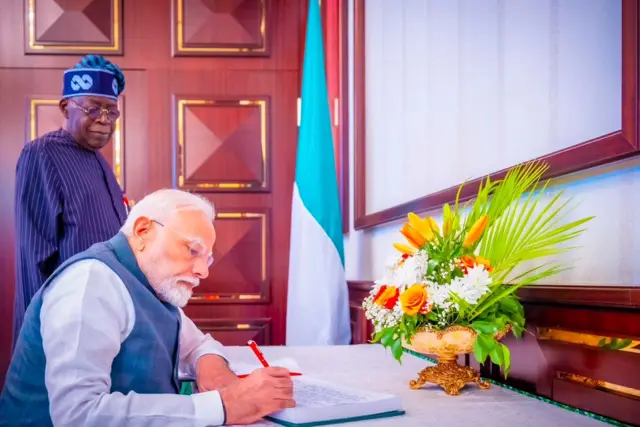 Firaiministan Indiya, Narendra Modi da shugaban Najeriya, Bola Tinubu