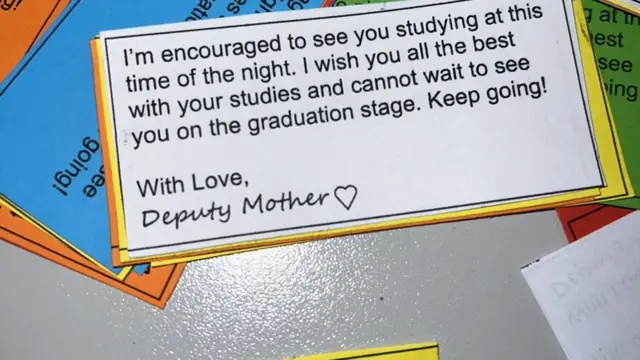 Notes Professor Phakeng write to take encourage di students