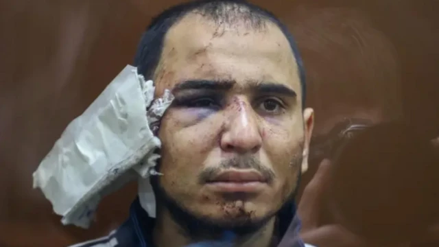 Саидакрами Рачабализода на суде после задержания
