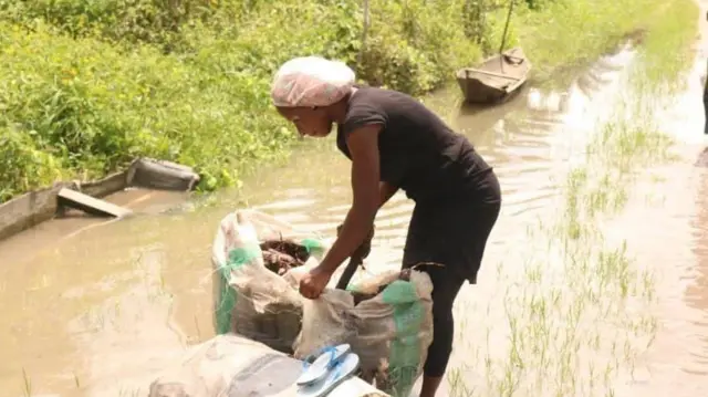 Women with cassava