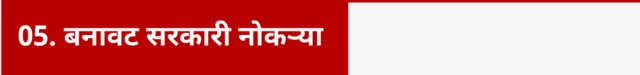 बनावट सरकारी नोकऱ्या