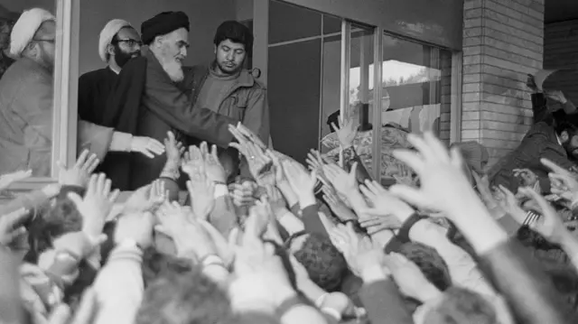 ইরানে ইসলামি বিপ্লবের নেতা আয়াতুল্লাহ খোমেনী 