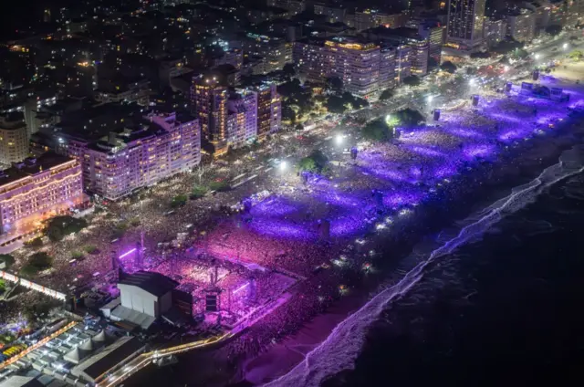 Rio'daki konser alanı