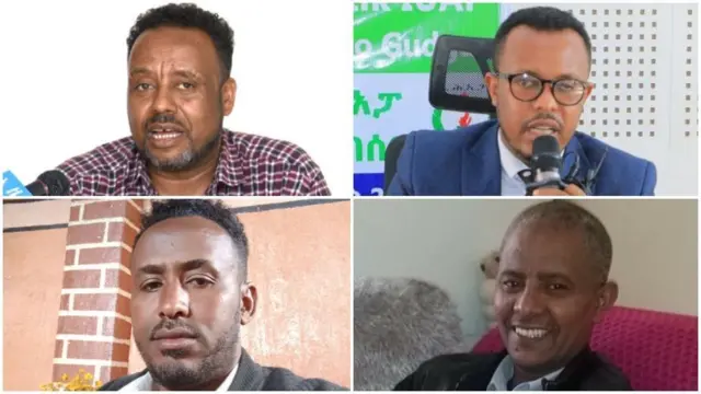 ኣቶ ጊደና መድህን፣ መጋቢ ብሉይ አብርሃም ሃይማኖት፣ አቶ ካልኣዩ መሓሪን ኣቶ ናትናኤል መኮነንን