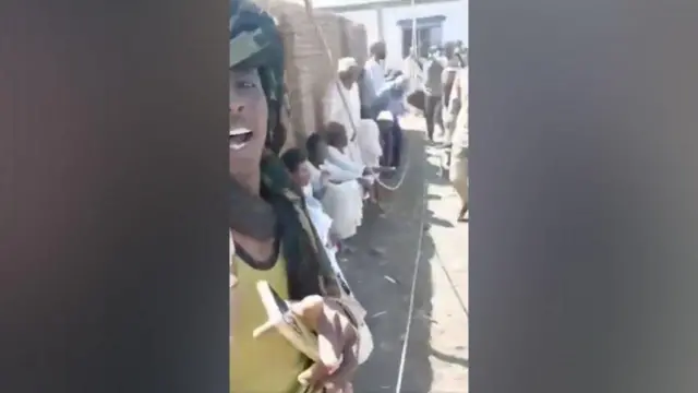 Mateka walikusanywa na kuzuiliwa na wapiganaji