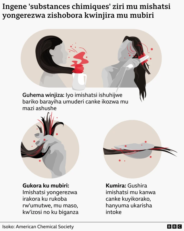 Insiguro z'ingene ibivuye ku mishatsi bishobora kwinjira mu mubiri 