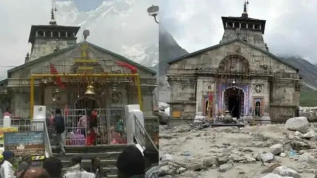 کیدارناتھ کے اس مندر کو بھی نقصان پہنچا تھا
