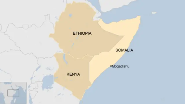 Ikarita igaragaza Somalia