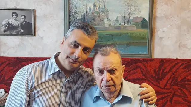 Лев Шлосберг со своим отцом