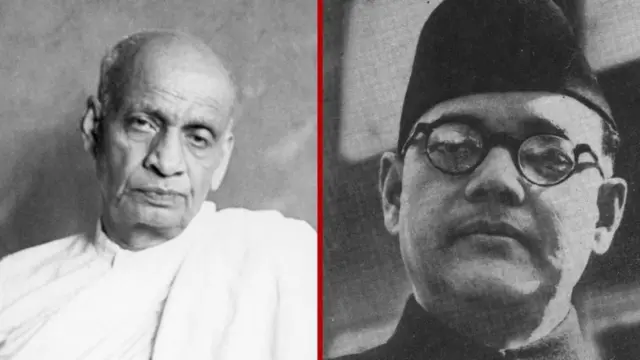 சுபாஷ் சந்திர போஸ், சர்தார் வல்லபாய் படேல், காங்கிரஸ் சுதந்திரப் போராட்டம், போஸ், படேல், நேரு, காந்தி