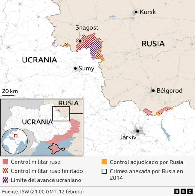 mapa de Kursk