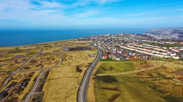 Maden için teklif edilen Cumbria'daki Whitehaven bölgesi