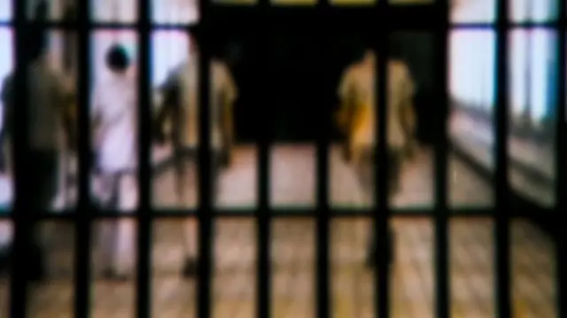  कैद्यांचा पाठमोरा ब्लर केलेला फोटो