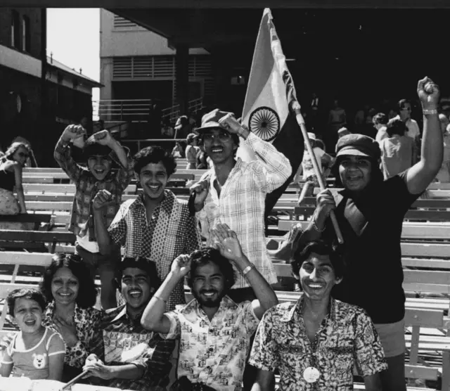 1978 के एक मैच के दौरान भारतीय समर्थक
