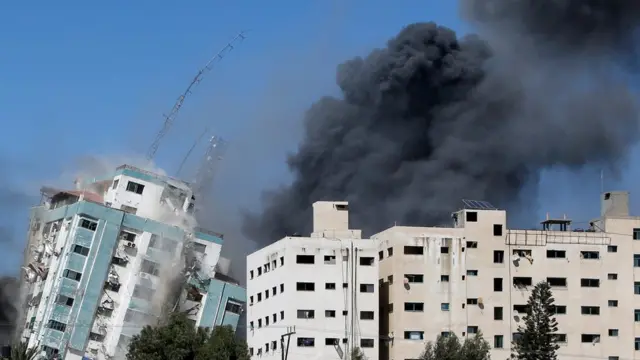 Building destroyed in Gaza