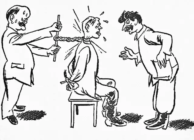 Карикатура из немецкого журнала, 1933 год