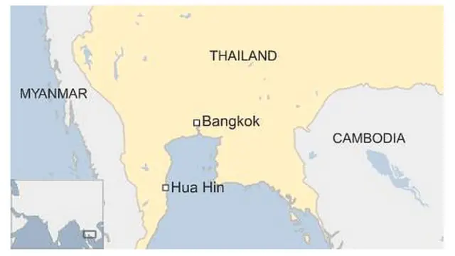 ホアヒン（Hua Hin）の位置