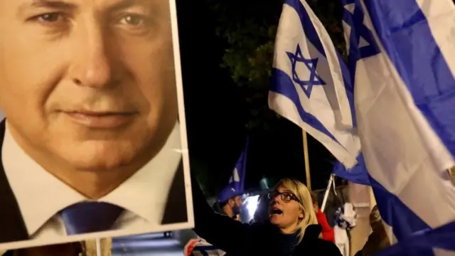 Pro-Netanyahu rally, Jerusalem (Nov 2019)