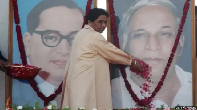 Mayawati Kanshi Ram and B. R. Ambedkar