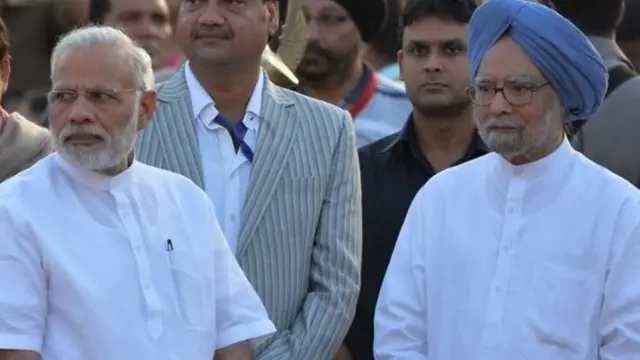 नरेंद्र मोदी- मनमोहन सिंह