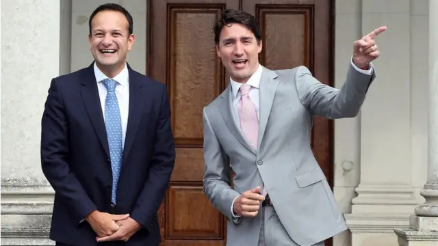 Джастін Трюдо із прем'єр-міністром Канади