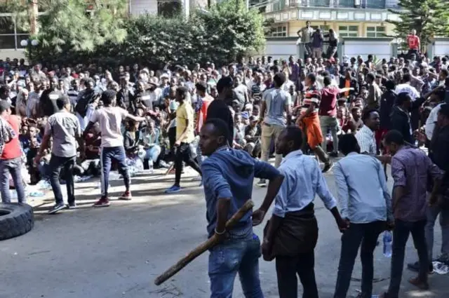 Supporters of Jawar Mohammed staged protests last week