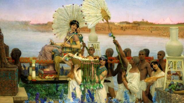 Pintura que representa o encontrojogo do avião que ganha dinheiro betanoMoisés bebê