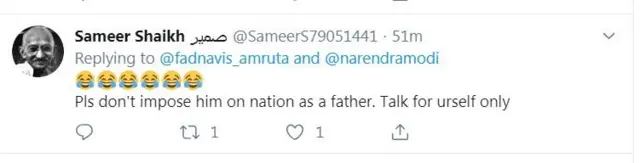 नरेंद्र मोदी, अमृता फडणवीस, भाजप