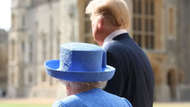 Дональд Трамп і Єлизавета II