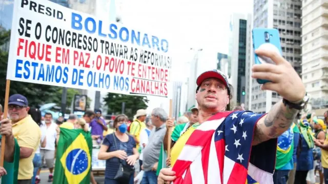 Manifestanteamérica mg x botafogo palpitesato pró-Bolsonaro