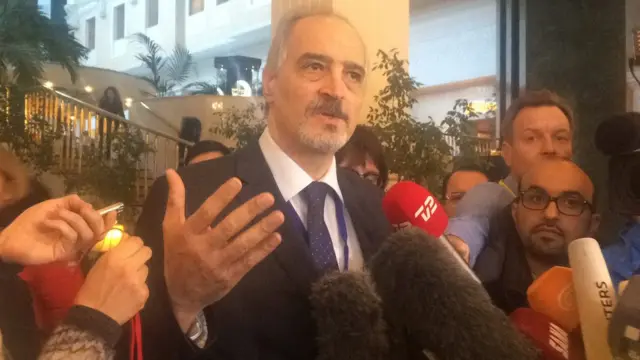 Başar Caferi Astana'daki otelde gazetecilere konuştu