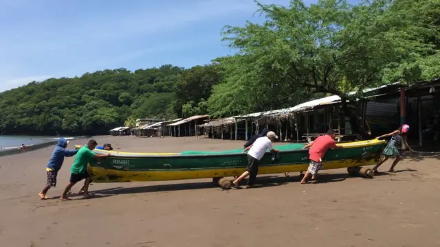 Pescadores en Amapala.