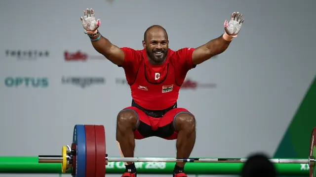 ભારતના વેઇટ લિફ્ટર સતિષ કુમારની તસવીર