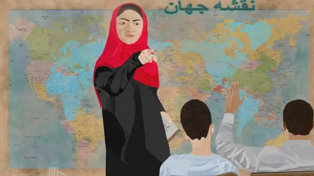 Perempuan Afghanistan, ilustrasi