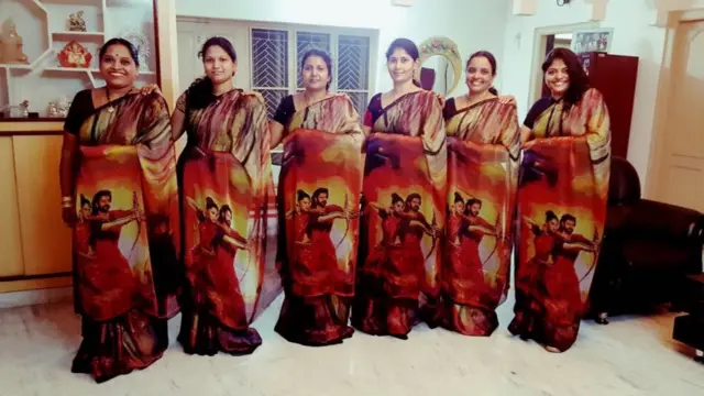 बाहुबली-2 की प्रिंट वाली साड़ियां