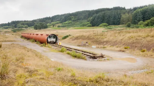 ہارپر ہل میں متروک ریل گاڑی