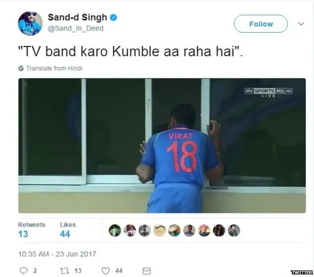 विराट कोहली, पाकिस्तान, वेस्टइंडीज, अनिल कुंबले, सोशल मीडिया