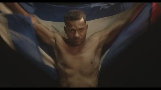 Maykel Castillo ("Osorbo") en la grabación del videoclip "Patria y vida"