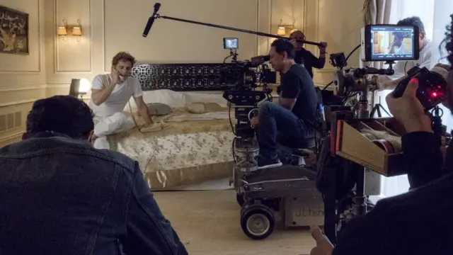 La grabación de "Luis Miguel, la serie"