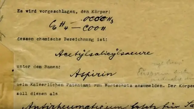 Documento de la creación de la aspirina