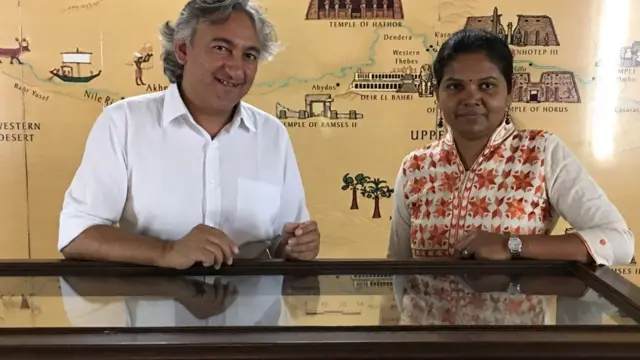 Según el curador Sah, la restauración de la momia fue un proceso complejo.