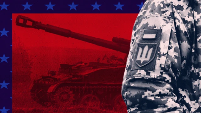 Ukraine soldier and tank